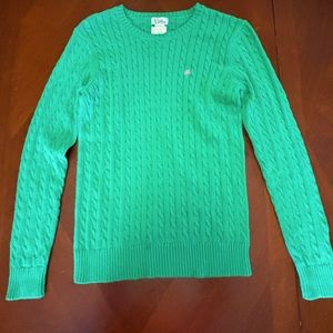 White Label Lilly Pulitzer cable knit sweater. GUC for minor pilling. Large.